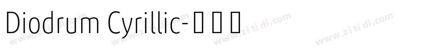 Diodrum Cyrillic字体转换
